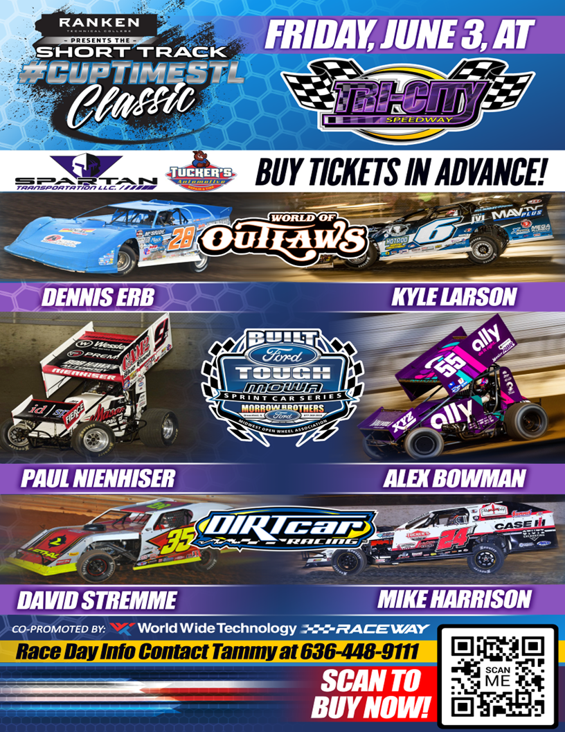 Friday, June 3rd World of Outlaw CASE Equipment Late Models 10,000